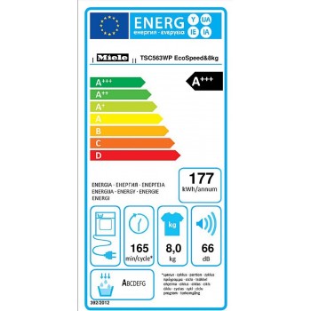 Miele TSC 563 WP EcoSpeed - Warmtepompdroger 