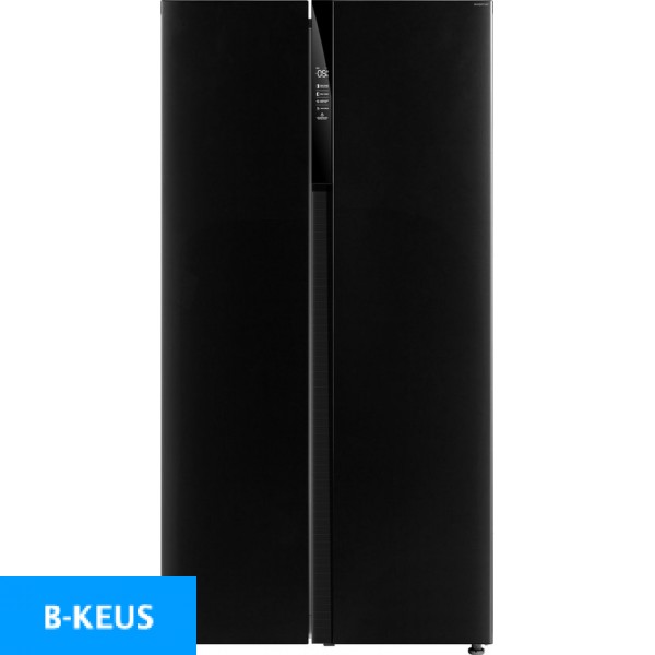 Inventum SKV0178B - Amerikaanse koelkast - zwart
