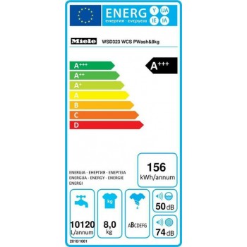 Miele WSD 323 WCS - Wasmachine - PowerWash 2.0 - 8kg - Energielabel A
