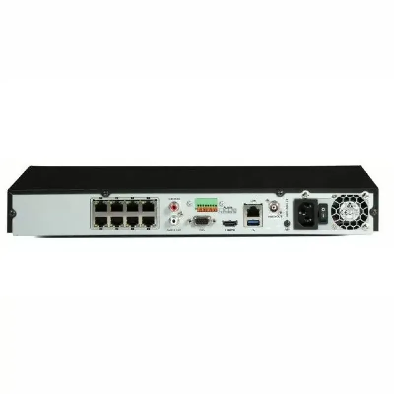 DS-7608NI-M2/8P - 8K recorder zonder Acusense max 8 x 24MP IP camera's