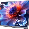 Arzopa A3C Pro - Portable Full HD OLED Monitor - Space Grey - Incl Sleeve - Hoge kleurechtheid - 1ms - 390 gram - 400 nits - 13 inch