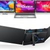 Blackview DCM5 - Draagbare Externe Monitor - 14" FHD Dubbel Scherm USB-C 100W PD - Ultradun Opvouwbaar Plug & Play Laptop scherm 13–17,3" - Grijs