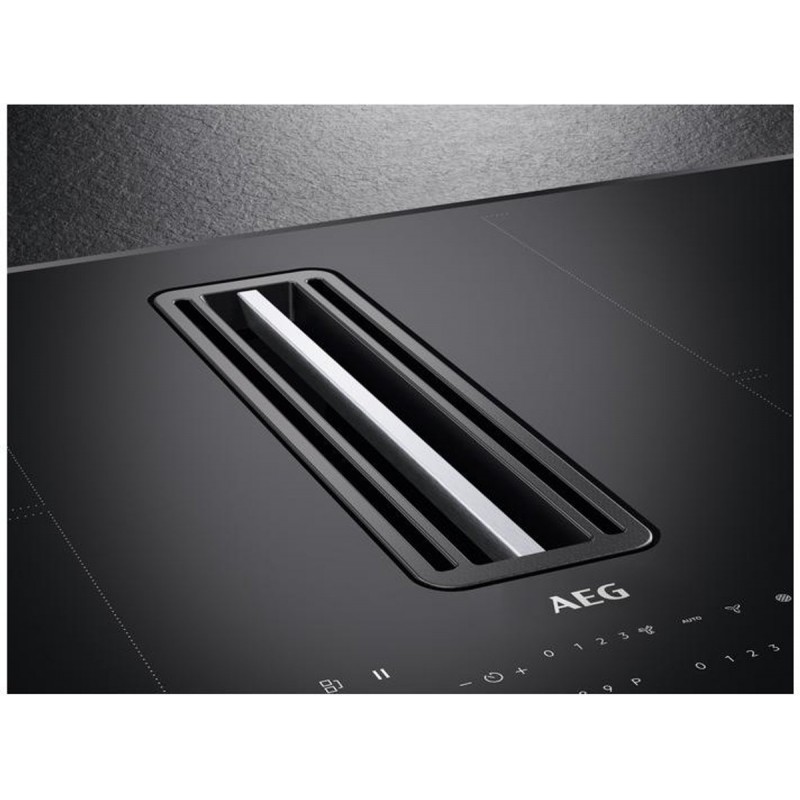 AEG CCE84751CB Zwart Ingebouwd 83 cm Inductiekookplaat zones 4 zone(s) Inbouw afzuigkap