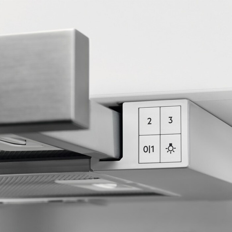 AEG DPB3622S - Semi-inbouw afzuigkap - Uittrekbaar - 330 m³/uur - Energielabel C - Grijs