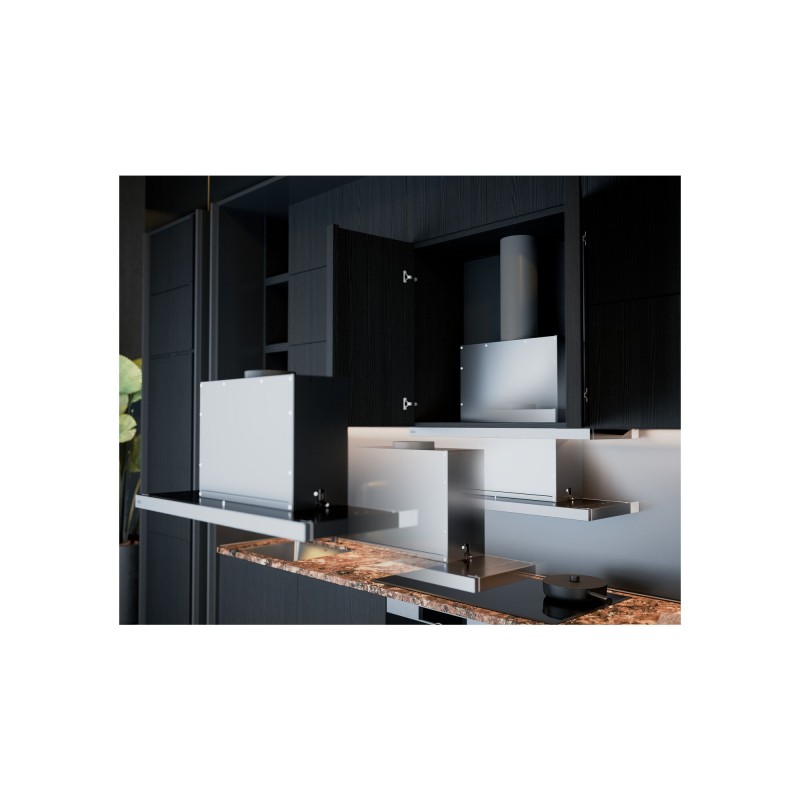 AEG DPE5660M EcoLine 5000 Extractor - Afzuigkap - Vlakscherm - Semi-inbouw (uittrekbaar) Grijs