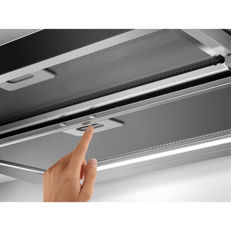 AEG DPE5660M EcoLine 5000 Extractor - Afzuigkap - Vlakscherm - Semi-inbouw (uittrekbaar) Grijs