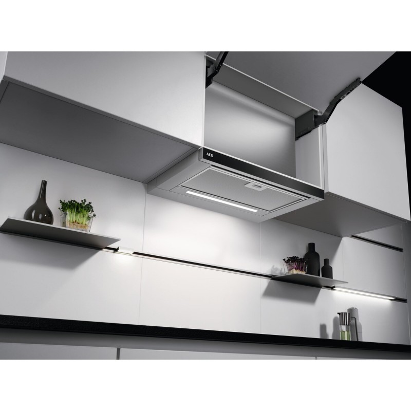 AEG DPE5660M EcoLine 5000 Extractor - Afzuigkap - Vlakscherm - Semi-inbouw (uittrekbaar) Grijs