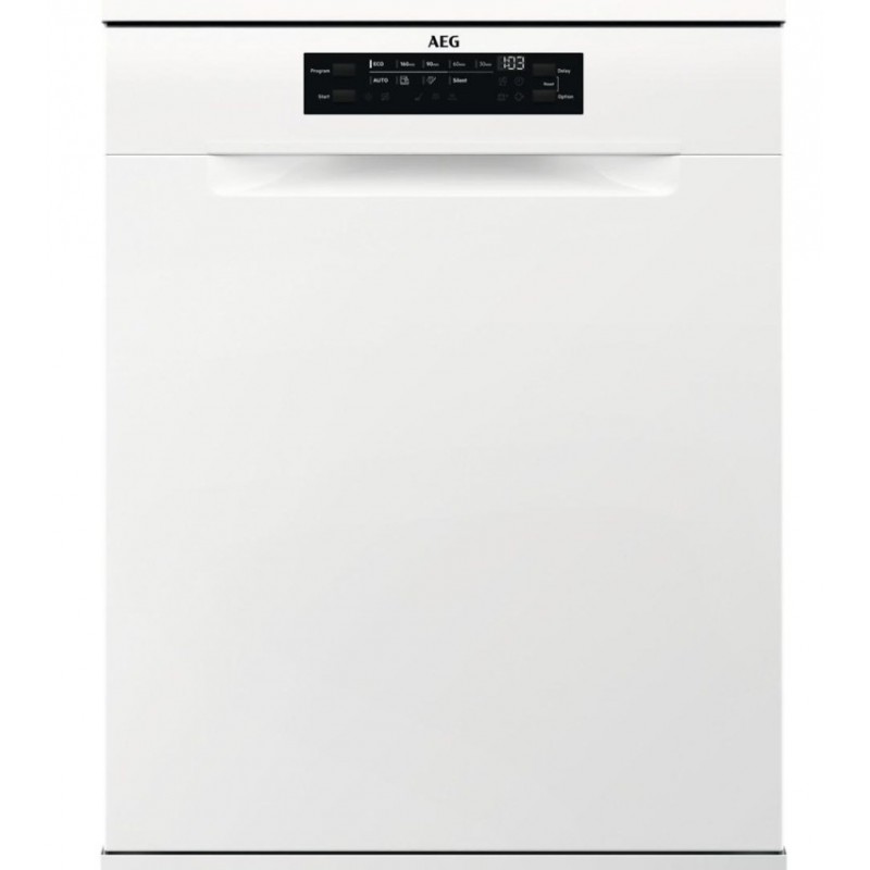 AEG FFB7574APW | Vrijstaande vaatwasser | Airdry | AEG 7000 GlassCare vaatwasser – extra stil met perfecte droging