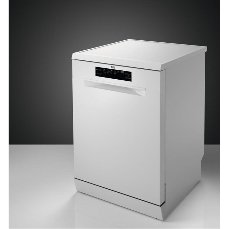 AEG FFB7574APW | Vrijstaande vaatwasser | Airdry | AEG 7000 GlassCare vaatwasser – extra stil met perfecte droging