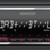 Kenwood KMM-BT408DAB Bluetooth autoradio - inclusief DAB+ antenne - Rood