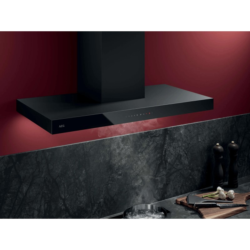 AEG NDB6791HB - Afzuigkap - Zwart - 70 dB - Afvoerend/Recirculatie - TouchControl - Breeze functie