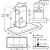 AEG NDB6791HB - Afzuigkap - Zwart - 70 dB - Afvoerend/Recirculatie - TouchControl - Breeze functie