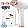 Nawy® IPL Laser Ontharingsapparaat - Laser Ontharing - Pijnloos Ontharen met Ice Cooling - Permanente Ontharing voor alle Lichaamsdelen - voor Mannen en Vrouwen - 999.999 Flitsen - Inclusief Beschermbril en Scheermes - Epileerapparaat Dames