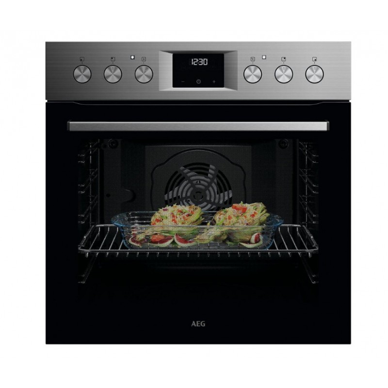 AEG OO10HSM (OU5AE20SM+HE604062XB), inbouwfornuis (kookzones met stralingsverwarming, A+, 72 l)  keramische kookplaat