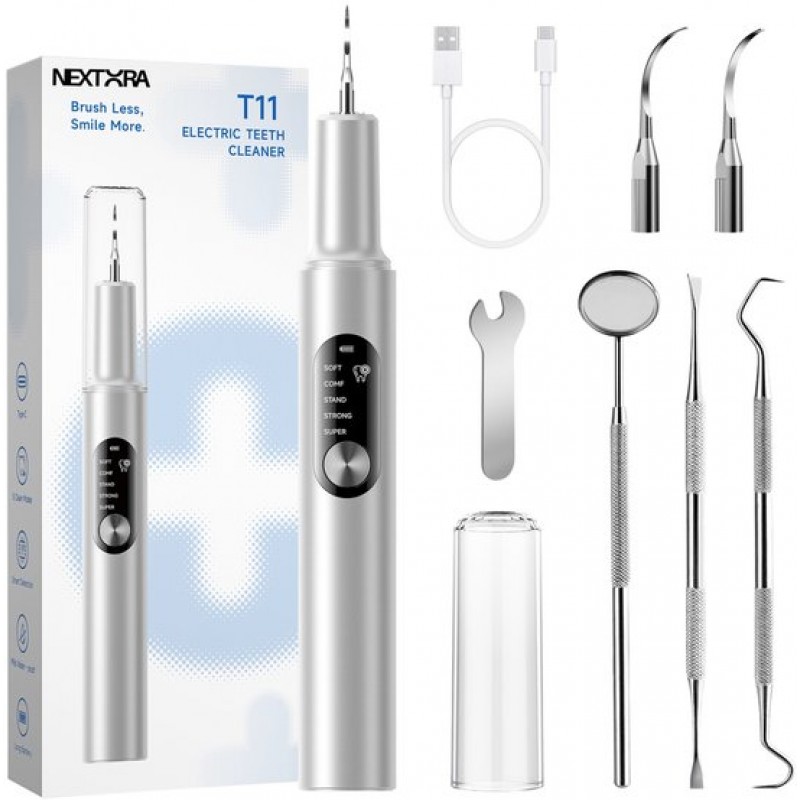 T11 Ultrasone Tandreiniger Elektrische 6600W Tandheelkundige Scaler Tandsteen Calculus Plaque Remover Tanden Koffie Rook Vlek Reiniging Tool