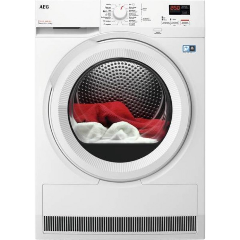 AEG TR78A12B 7000 serie Sensidry - Droogkast wamtepomp - 8kg - NL/FR
