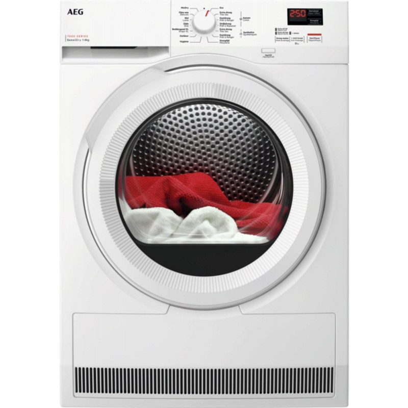 AEG TR78AK12B 7000 SensiDry® - Warmtepompdroger - 8 kg - NL/FR