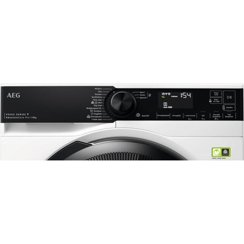 AEG TR968V4C 9000X AbsoluteCare® Pro - Warmtepomp droger - EcoLine - 8 kg