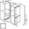 AEG TS5S161ES | inbouw koelvriescombinatie | 158 cm | Lowfrost | Sleepdeur