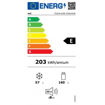 AEG TSC5S141ES Inbouwkoelkast met vriesvak