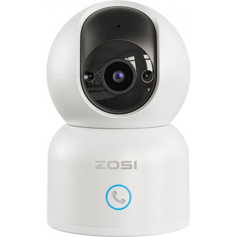 ZOSI C518 Indoor IP Camera - 3MP - Intercomfunctie - Beveiligingscamera - Huisdiercamera - Baby camera - Compatibel met 2.4G/5G WIFI - Werkt met app - Wit