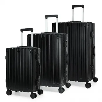 Set van ALUMINIUM koffers FRAME 55cm/69cm/78cm AMSTERDAM