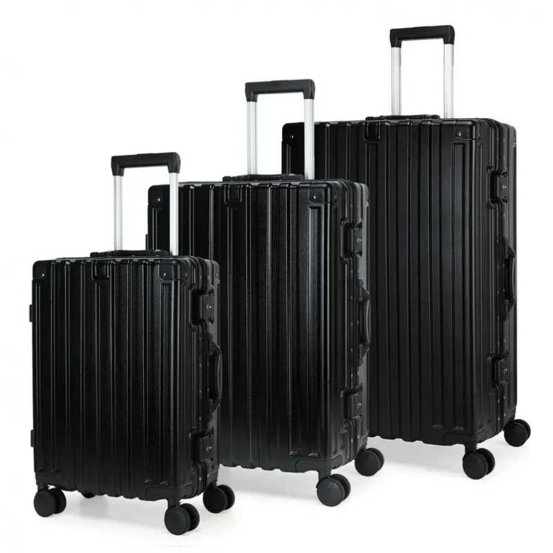 Set van ALUMINIUM koffers FRAME 55cm/69cm/78cm AMSTERDAM