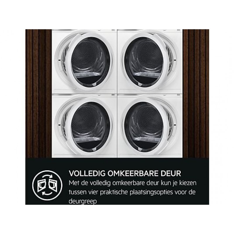 AEG TR738AT2B 7000 serie SensiDry - Wasdroger - Warmtepompdroger - 8 kg - Energielabel A+++