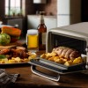 Ariete 3919/03 - Vintage - mini oven - camping oven - 10 liter - timer - instelbare temperatuur van 80 tot 230°C - Beige
