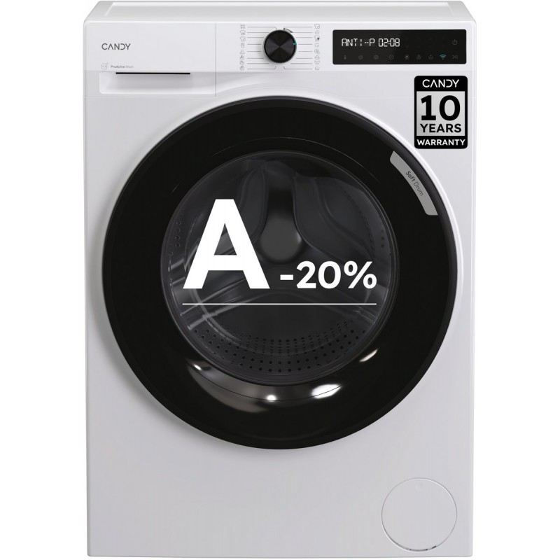 Candy BR 413BL8-S - Wasmachine - 13kg - A-20% - Extra Stil (72dB) - Soft Drum - 16 programma’s 