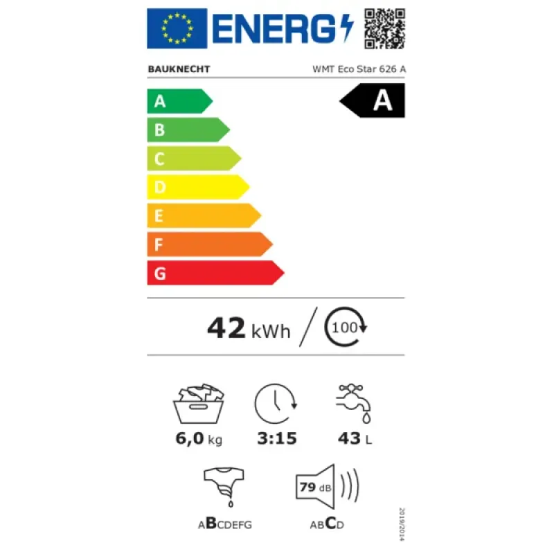Bauknecht WMT ECO STAR 626 A - Nieuw in doos - Duits display -  Wasmachine Bovenlader