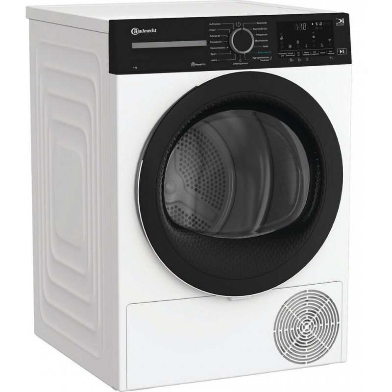 BAUKNECHT BKTR9CEX Warmtepompdroger (Voorlader, Vrijstaand, condens, A energie label, 9 kg)