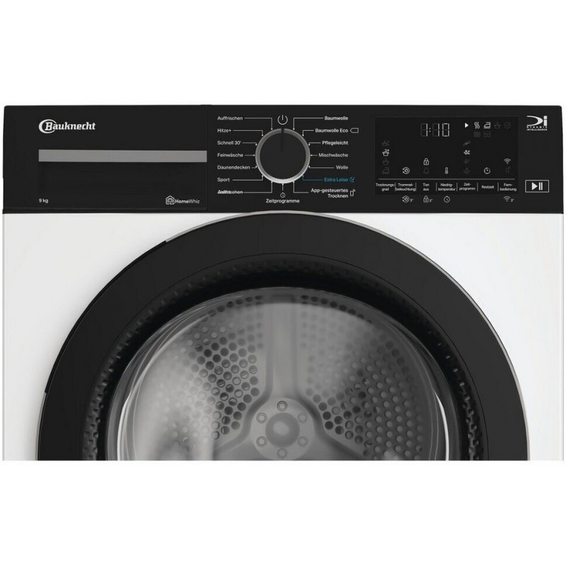 BAUKNECHT BKTR9CEX Warmtepompdroger (Voorlader, Vrijstaand, condens, A energie label, 9 kg)