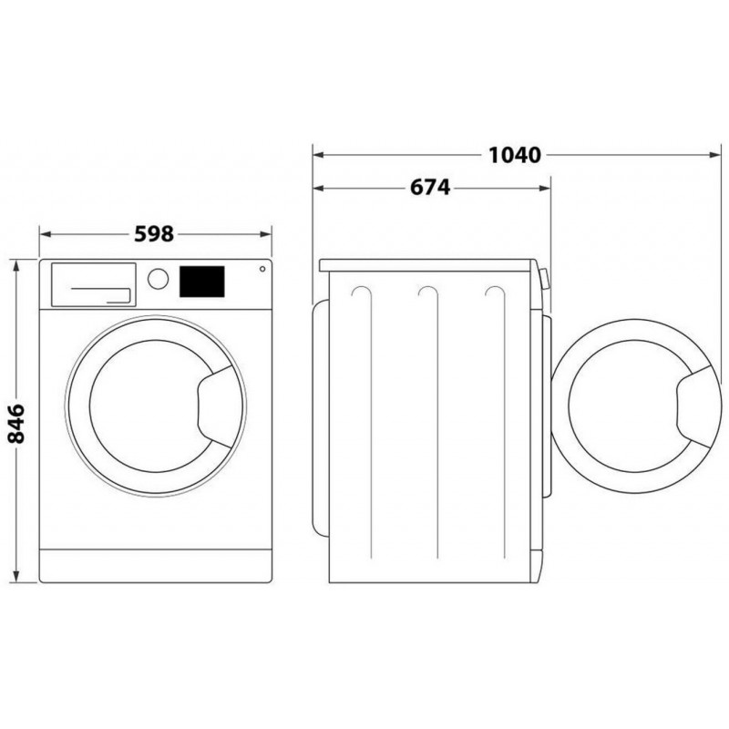 BAUKNECHT BKTR9CEX Warmtepompdroger (Voorlader, Vrijstaand, condens, A energie label, 9 kg)