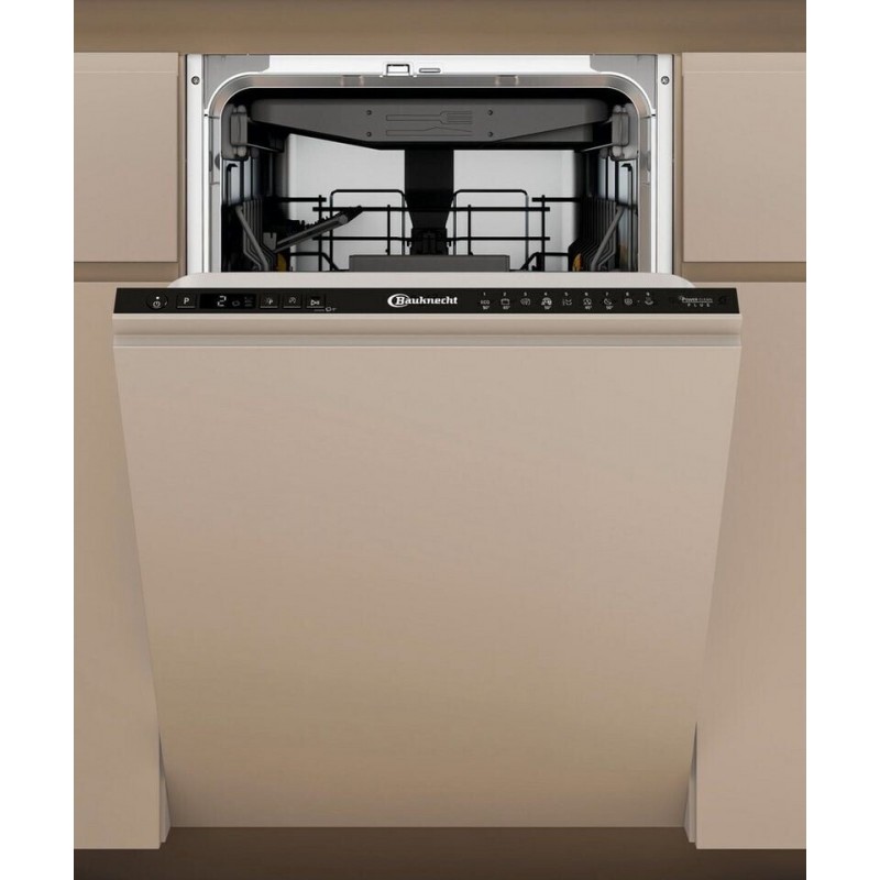 BAUKNECHT BK6IC11BS7LA0 Inbouwvaatwasser 45 cm (C, volledig geïntegreerd, besteklade, 11 couverts, 41 dB, volledige waterbeveiliging)