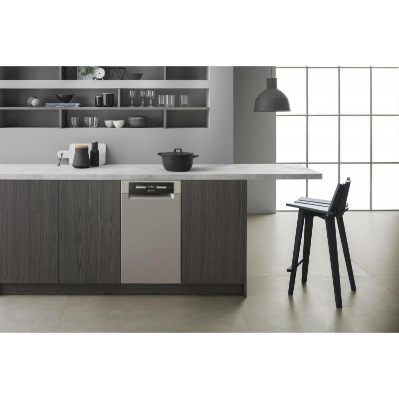 Bauknecht BSUO 3O33 PF X | Onderbouw vaatwasser | 45 cm | RVS