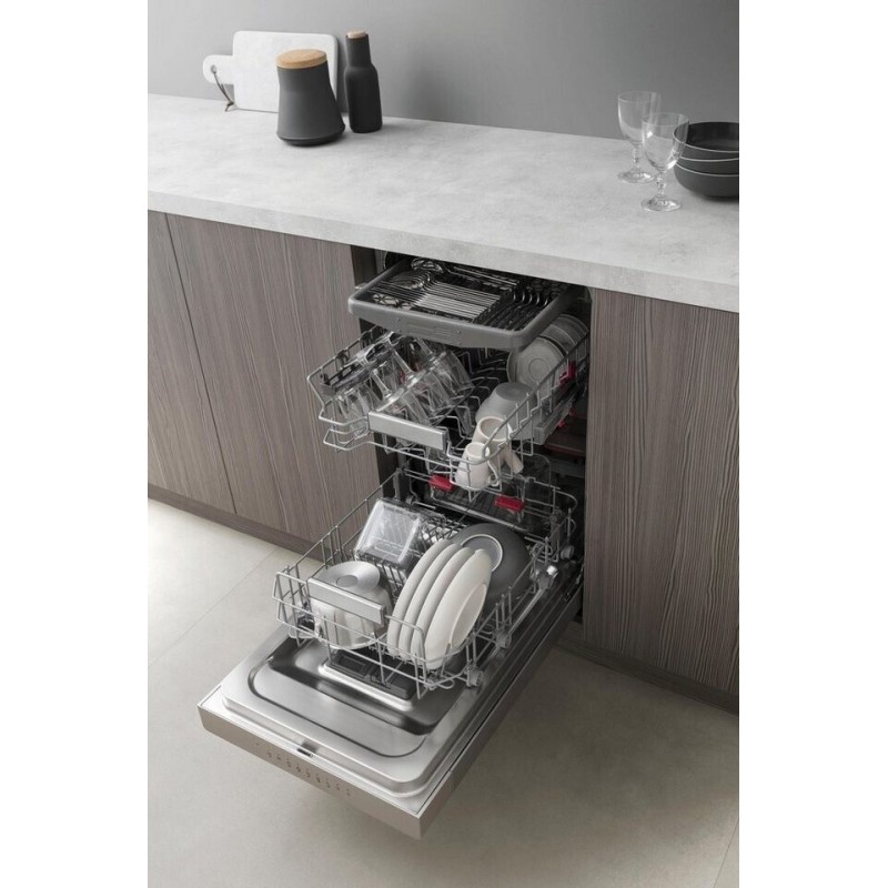 Bauknecht BSUO 3O33 PF X - Onderbouw vaatwasser - 45 cm - RVS - Nieuw in doos 