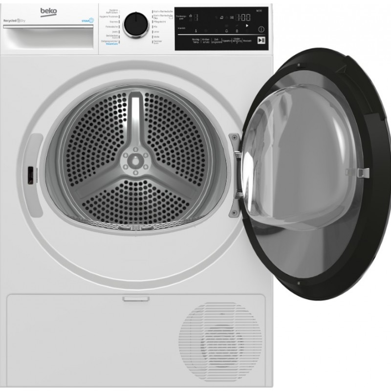 Beko B3T42240S  Warmtepompdroger – 8 Kg 63 Db Energieklasse C Steamcure 14 Programma’s Prosmart™ Inverter-motor