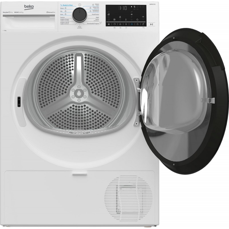 Beko B5T4824W - IronFinish - WiFi - 8kg warmtepompdroger