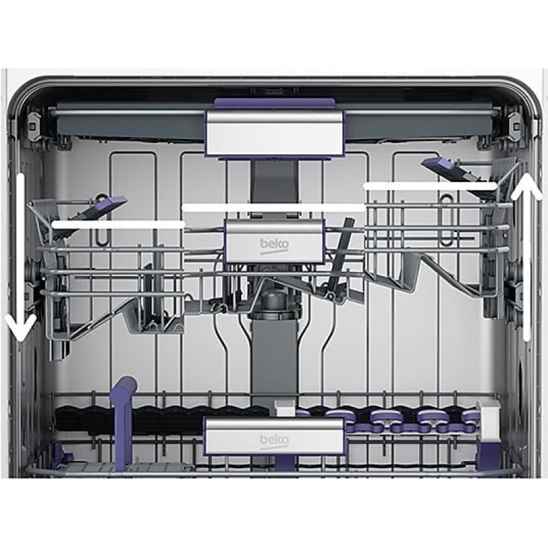 BEKO BDIN38561C Vaatwasser (volledig geïntegreerd, 598 mm breed, 42 dB (A), A)