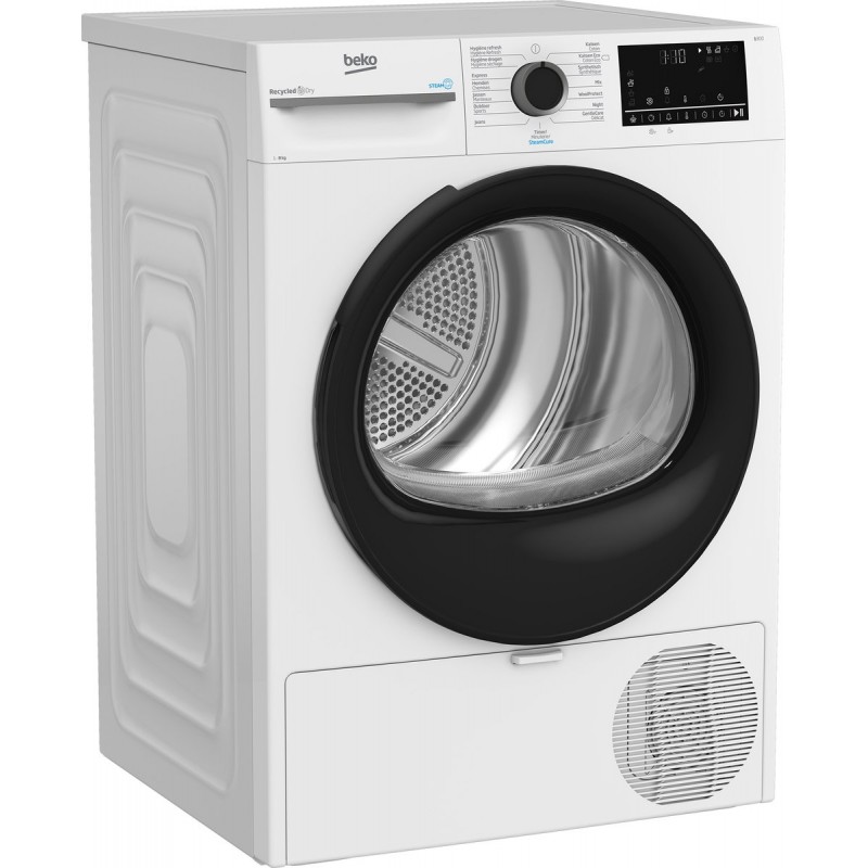 Beko BM3T3824W - SteamCure™ - Warmtepompdroger - 8 kg