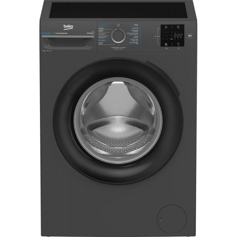 Beko - BM3WFT3841A - Vrijstaande Wasmachine - 8 kg - 1400 rpm