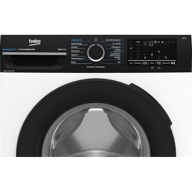 Beko Wasmachine met EnergySpin BM3WFU4841W – Krachtig, slim en zuinig! 8KG