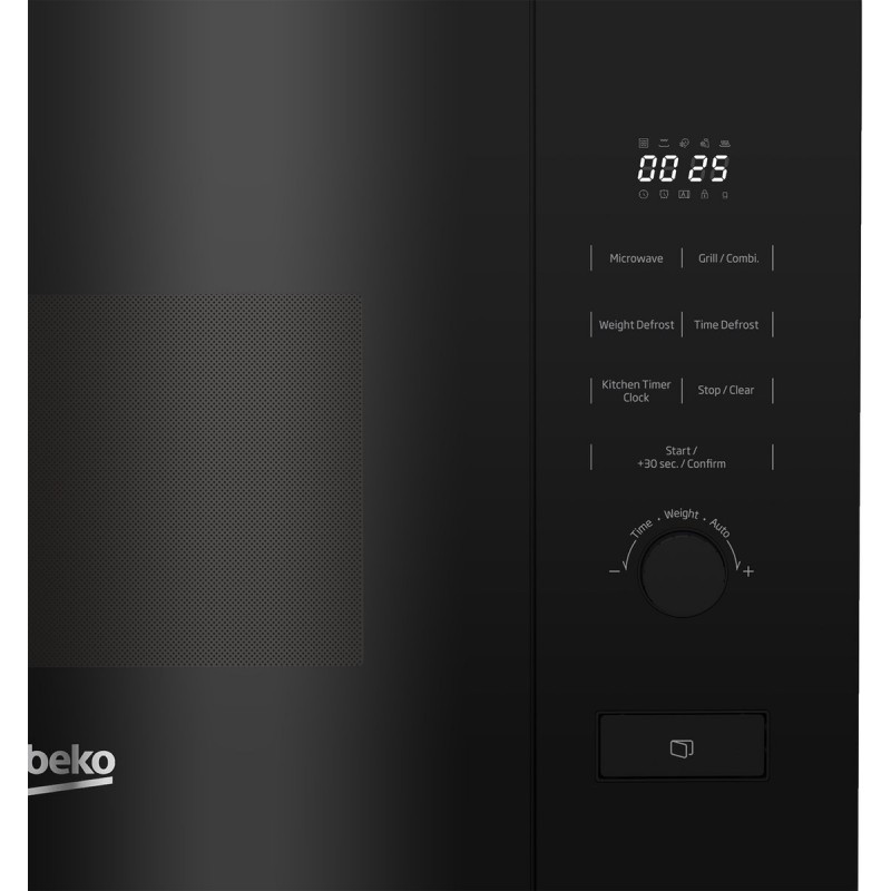 Beko BMGB20212B - Inbouwmagnetron -800 W - Solo-magnetron met grill - 20L 