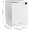 Beko Dfn04321w - Vrijstaande Vaatwasser 60cm - Nieuw in doos - Duits display 