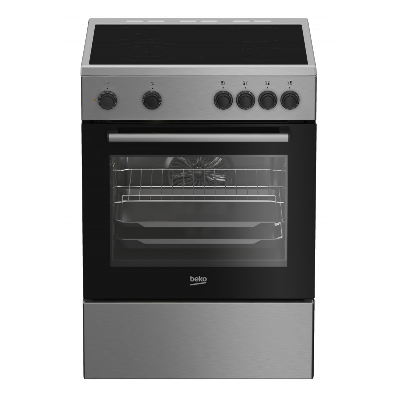 Beko FBM6701X - Fornuis keramisch - Keramisch - 4 - 2 fasen, 3 fasen
