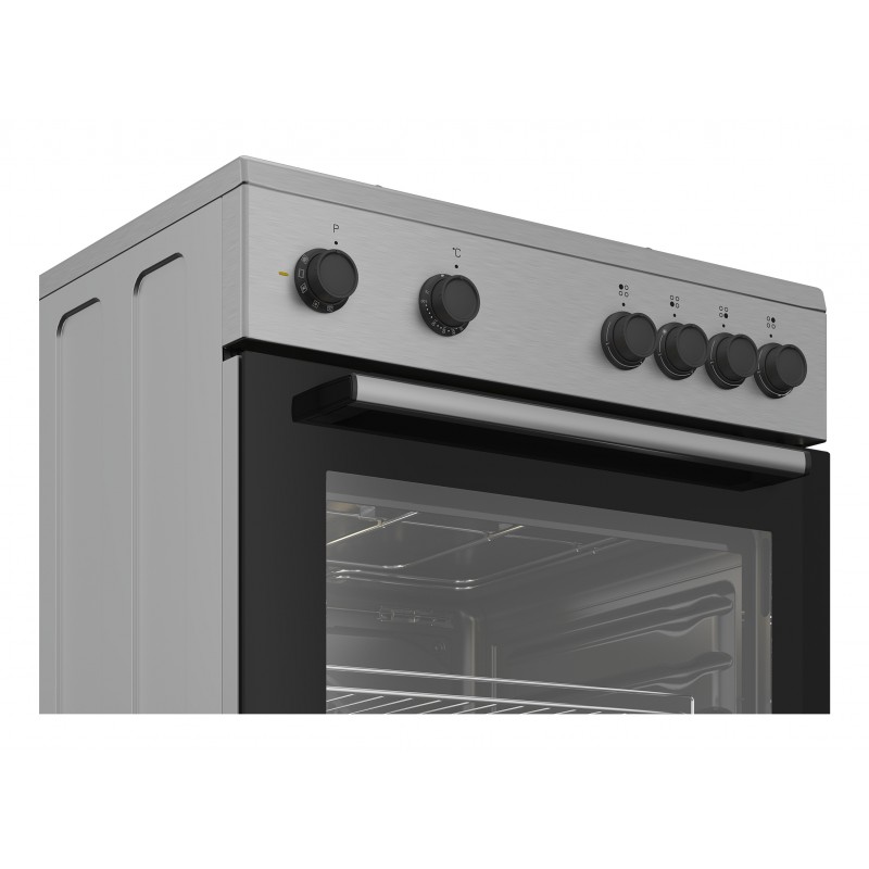Beko FBM6701X - Fornuis keramisch - Keramisch - 4 - 2 fasen, 3 fasen