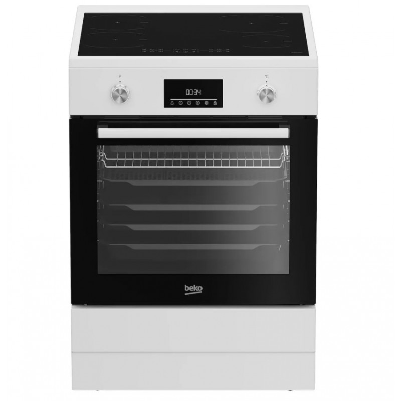 Beko FBMA6930GW Vrijstaand fornuis Electrisch Inductiekookplaat zones Wit