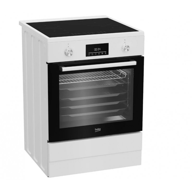 Beko FBMA6930GW Vrijstaand fornuis Electrisch Inductiekookplaat zones Wit