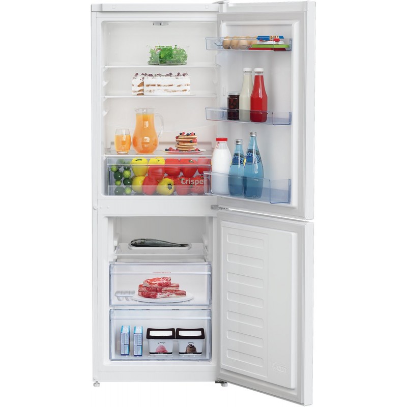 Beko RCSA240K40WN - Koel- en vriescombinatie - Vrijstaand - 229 l - E label - Wit - 38 dB - Vers zone compartiment